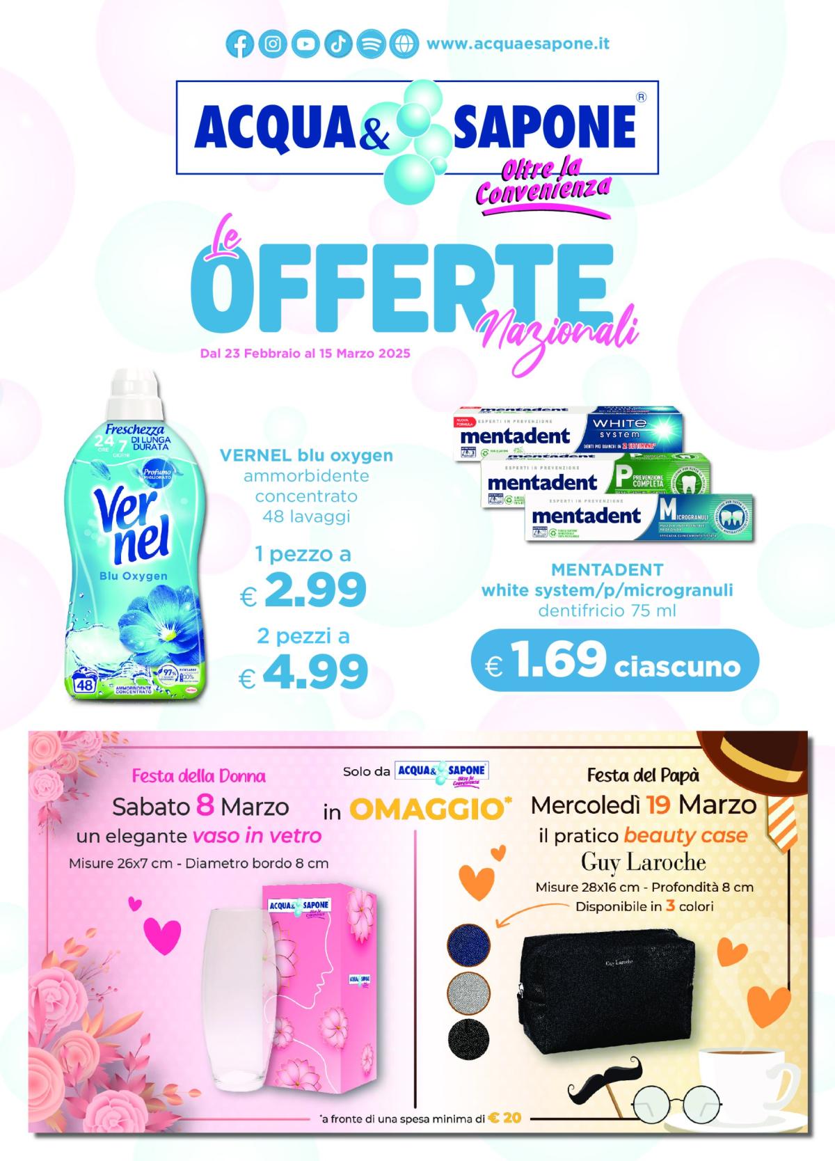 Volantino Acqua e Sapone - Oferte Nazionali valido dal 23/02 al 15/03