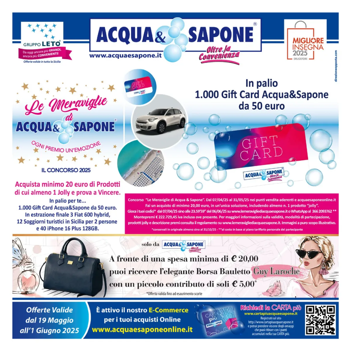 Volantino Acqua e Sapone valido dal 19/05 al 01/06