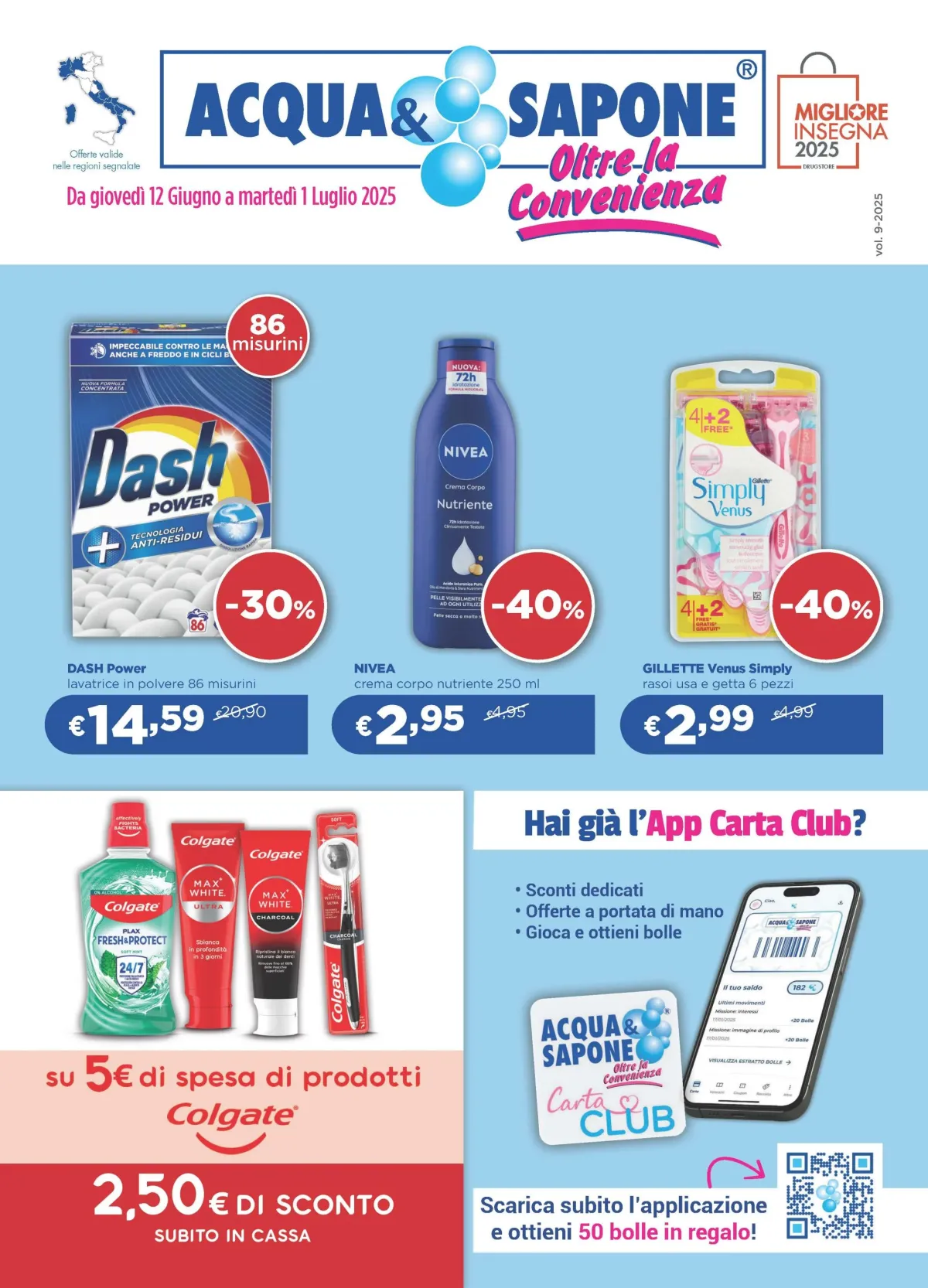 Volantino Acqua e Sapone valido dal 12/06 al 01/07