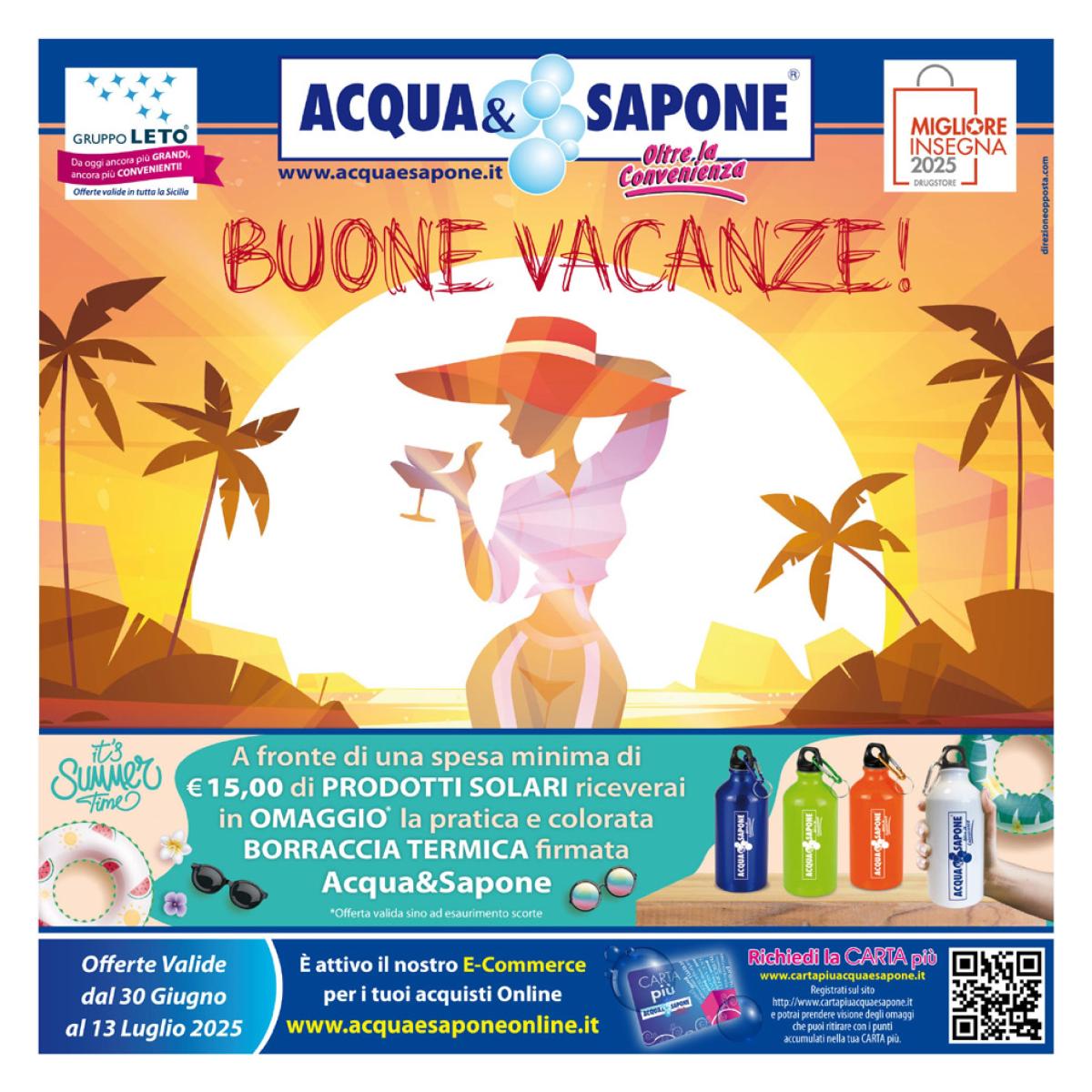 Volantino Acqua e Sapone valido dal 30/06 al 13/07