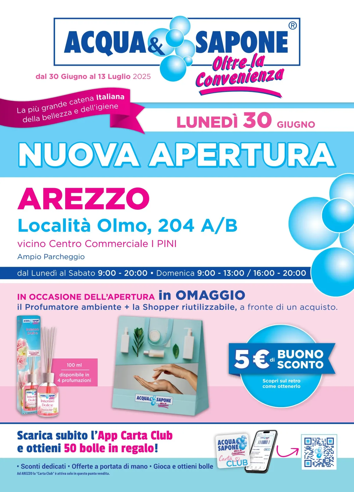Volantino Acqua e Sapone - Arezzo valido dal 30/06 al 13/07