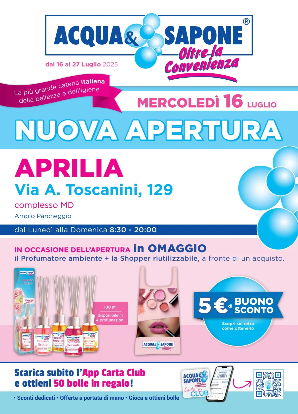Volantino Acqua e Sapone - Aprilia valido dal 16/07 al 27/07