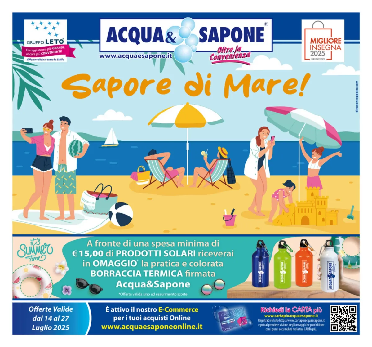 Volantino Acqua e Sapone valido dal 14/07 al 27/07