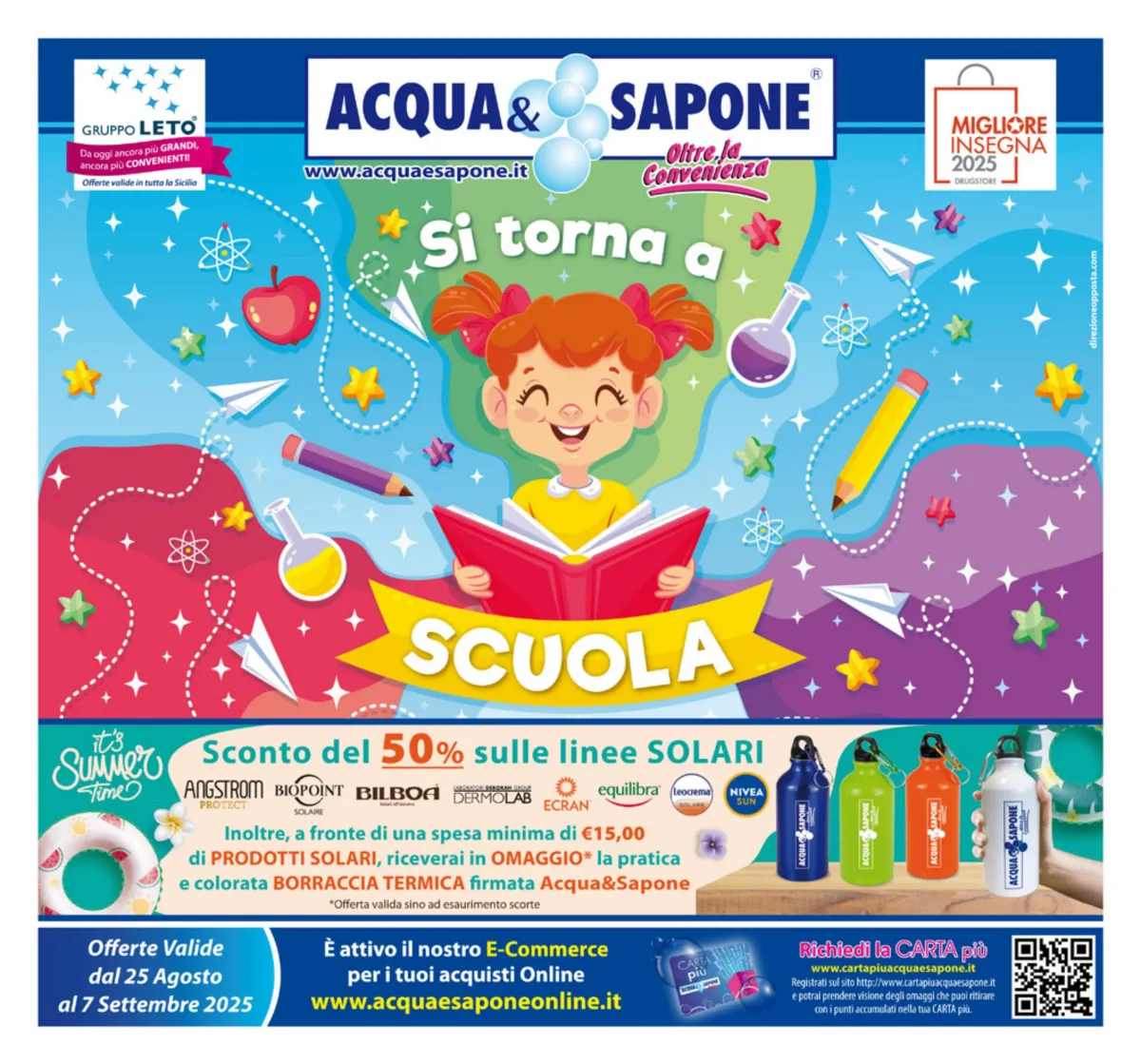 Volantino Acqua e Sapone - Scuola valido dal 25/08 al 07/09