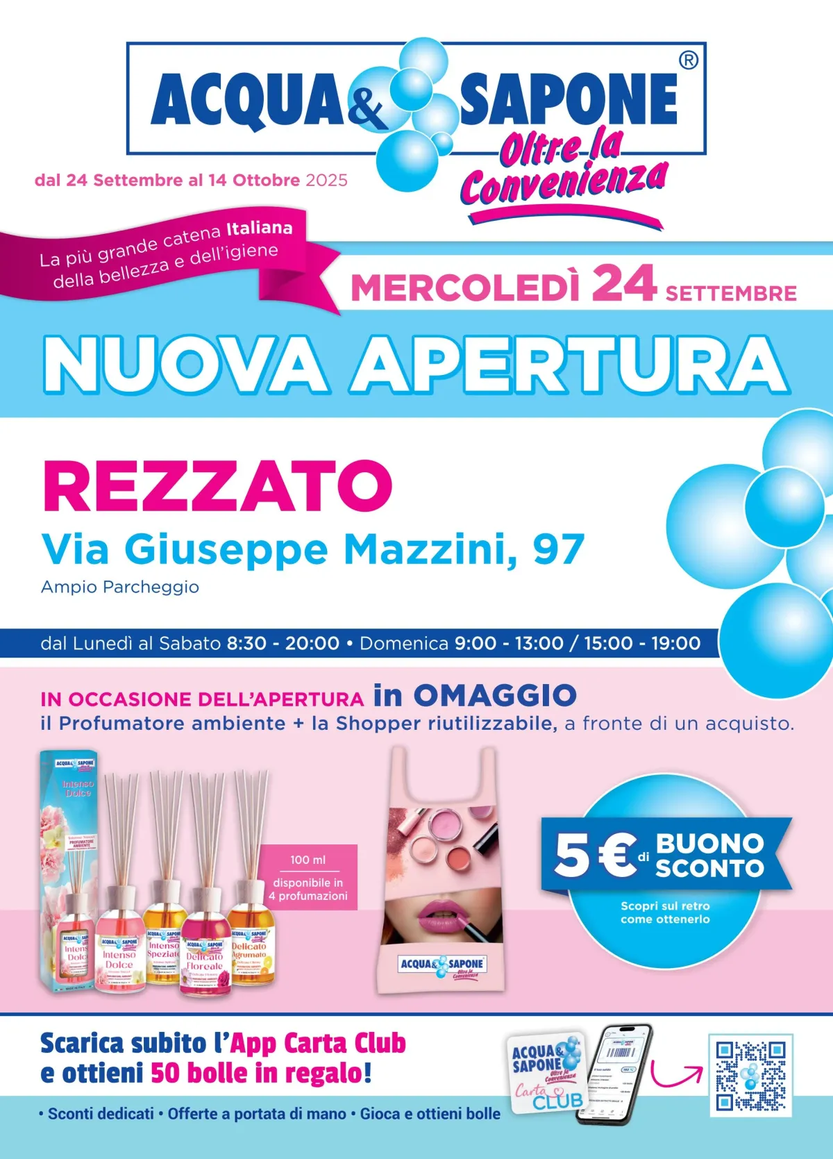 Volantino Acqua e Sapone - Rezzato valido dal 24/09 al 14/10