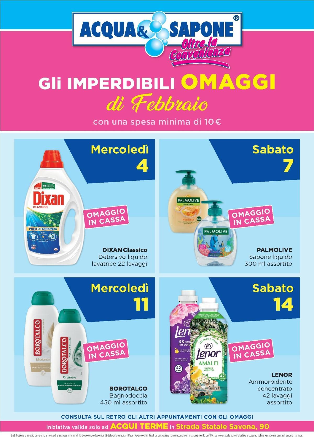 Volantino Acqua e Sapone - Acqui Terme valido dal 01/02/2026 al 28/02/2026
