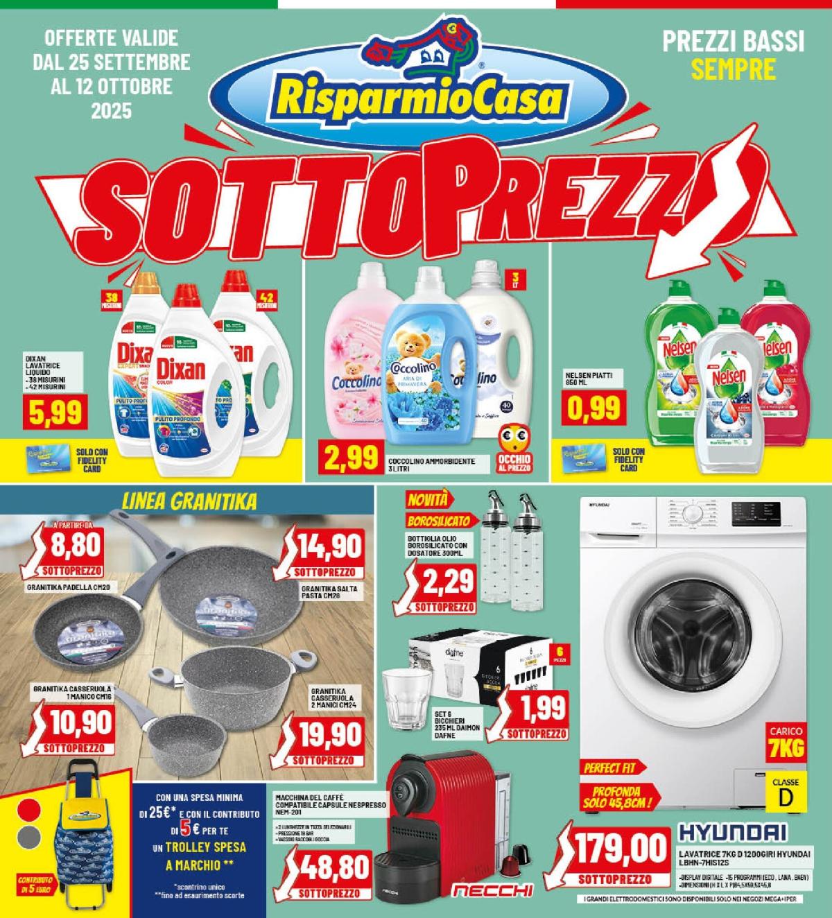 Volantino Risparmio Casa valido dal 25/09 al 12/10