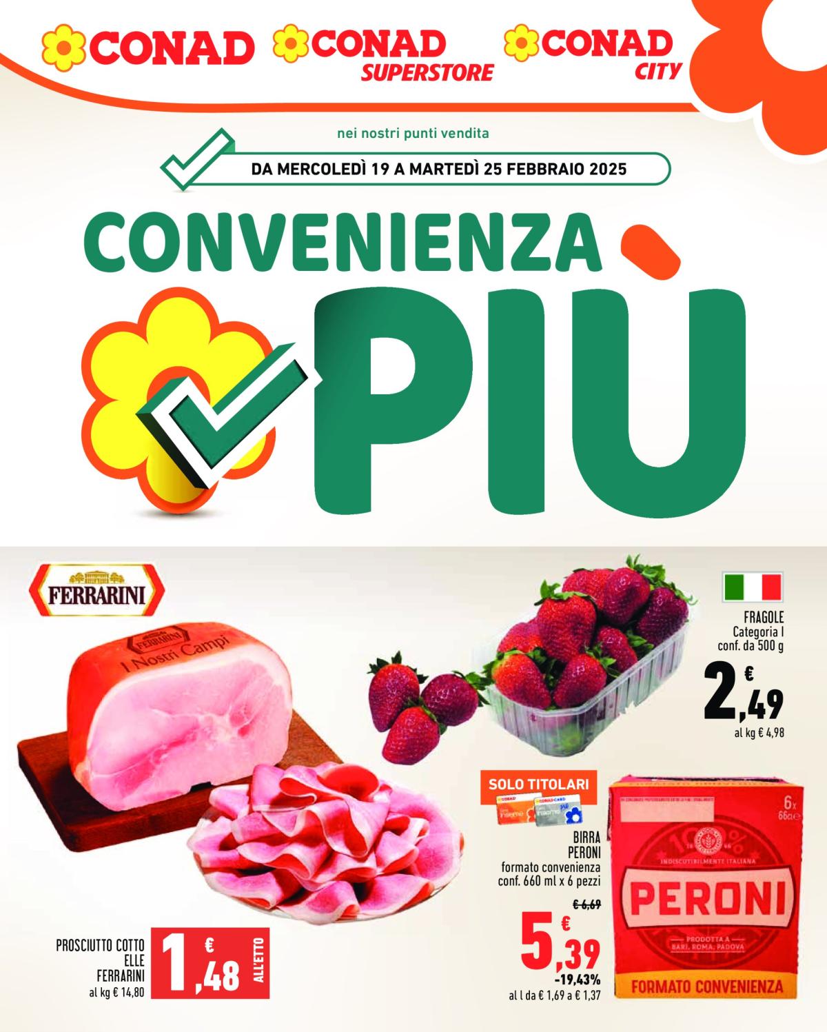 Volantino Conad valido dal 19/02 al 25/02