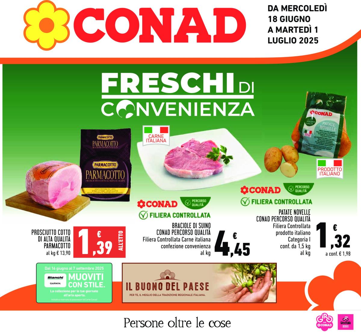 Volantino Conad valido dal 18/06 al 01/07