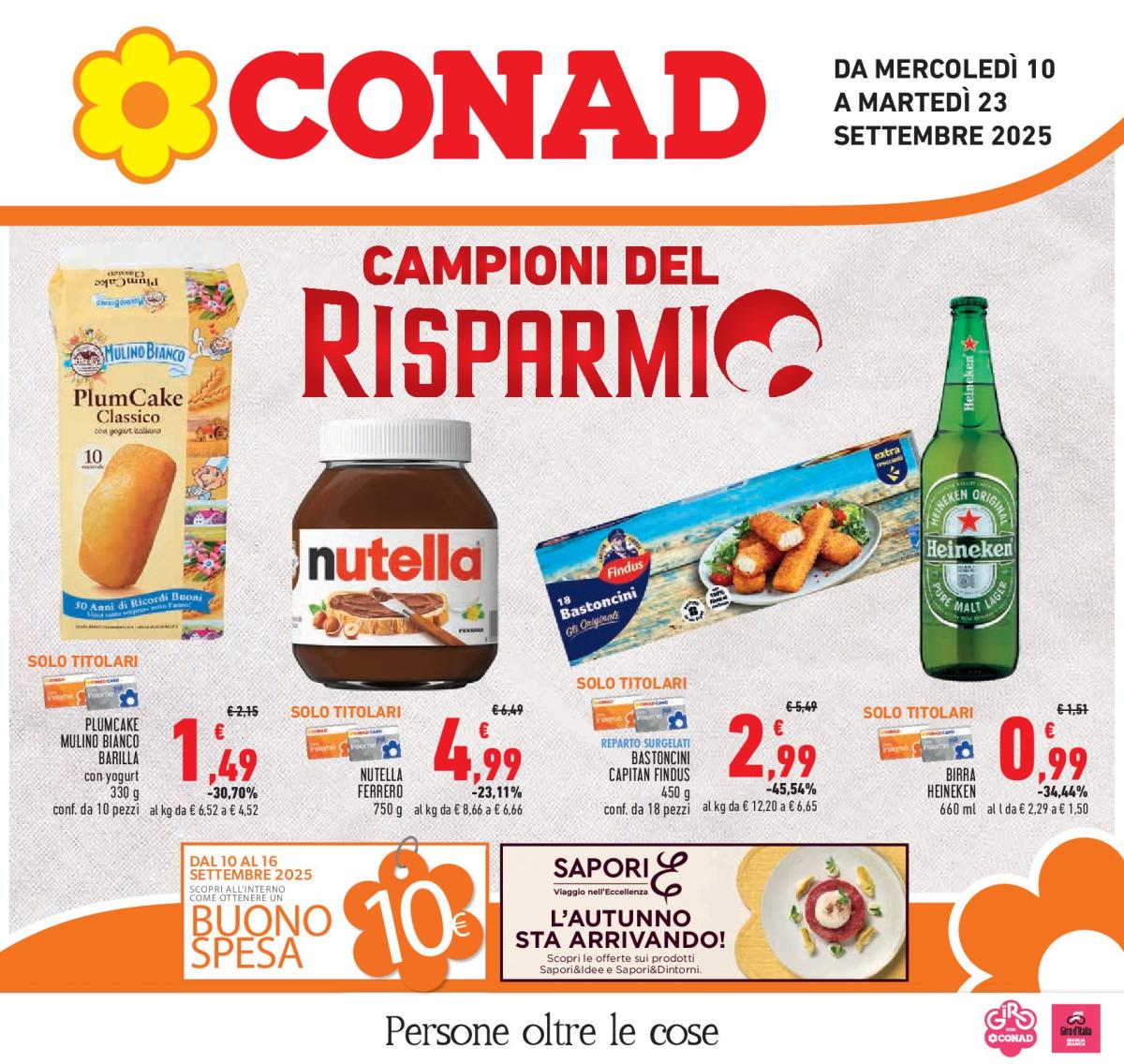 Volantino Conad valido dal 10/09 al 23/09