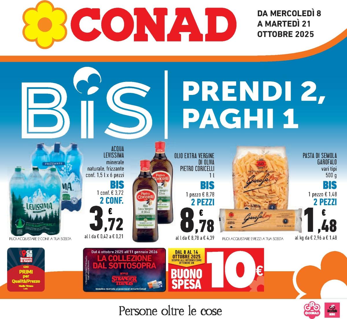 Volantino Conad valido dal 08/10 al 21/10