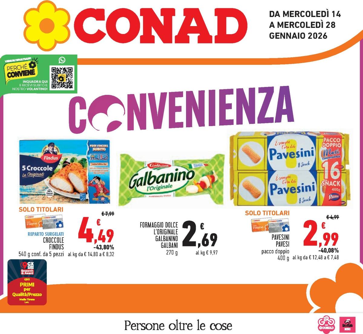 Volantino Conad valido dal 14/01 al 28/01