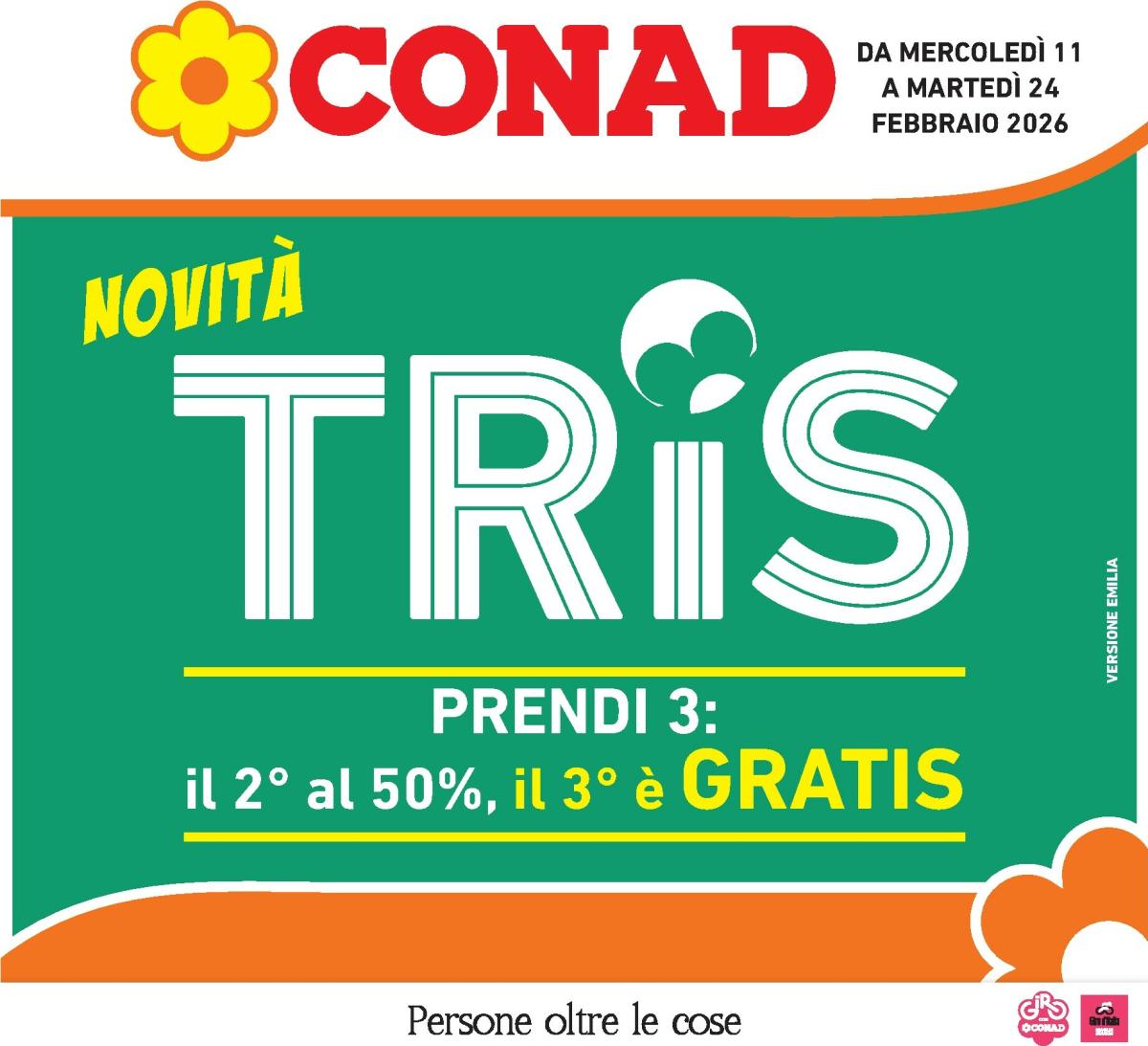 Volantino Conad - Novitá Tris valido dal 11/02/2026 al 24/02/2026