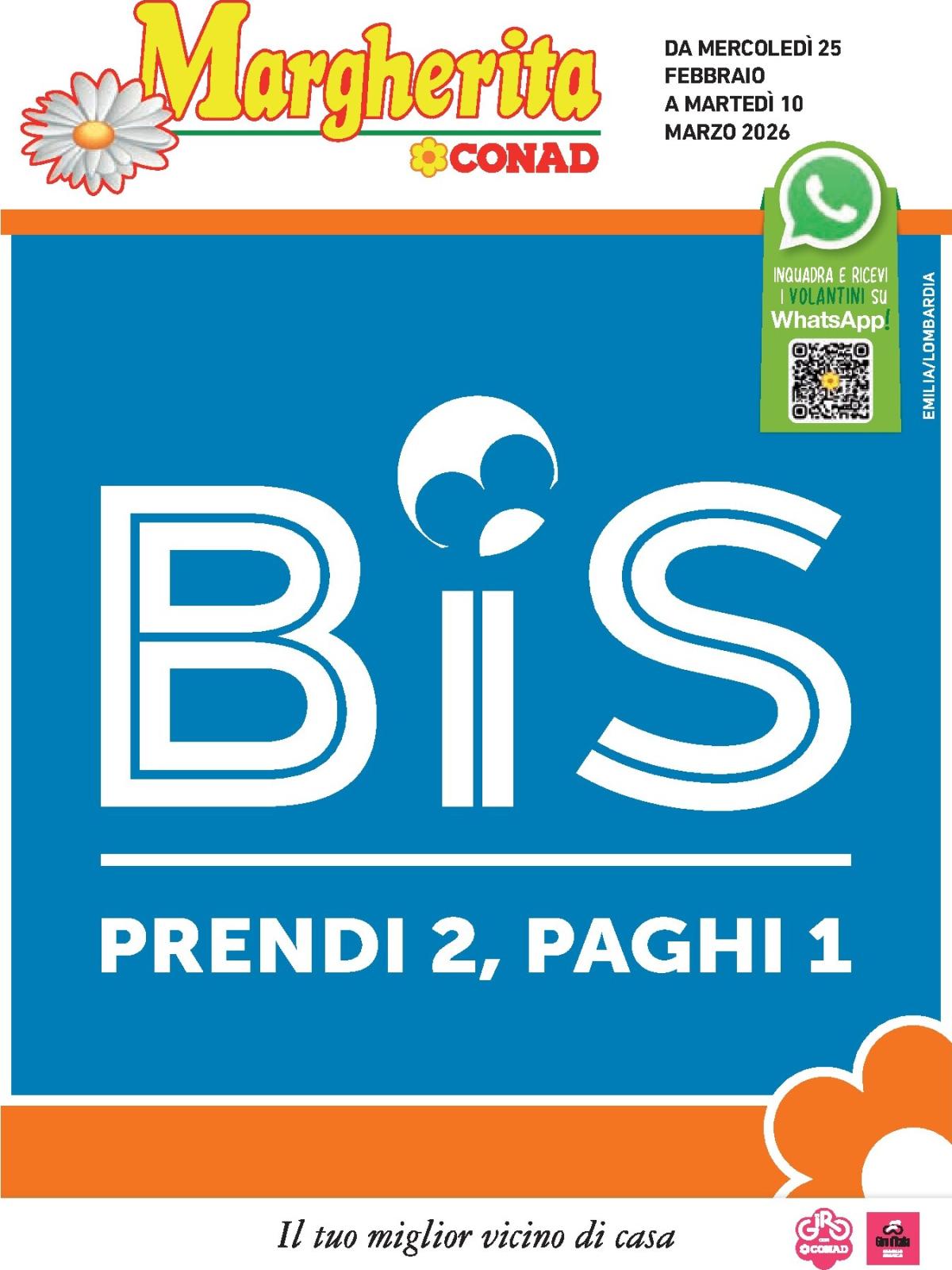 Volantino Conad - Margherita valido dal 25/02/2026 al 10/03/2026