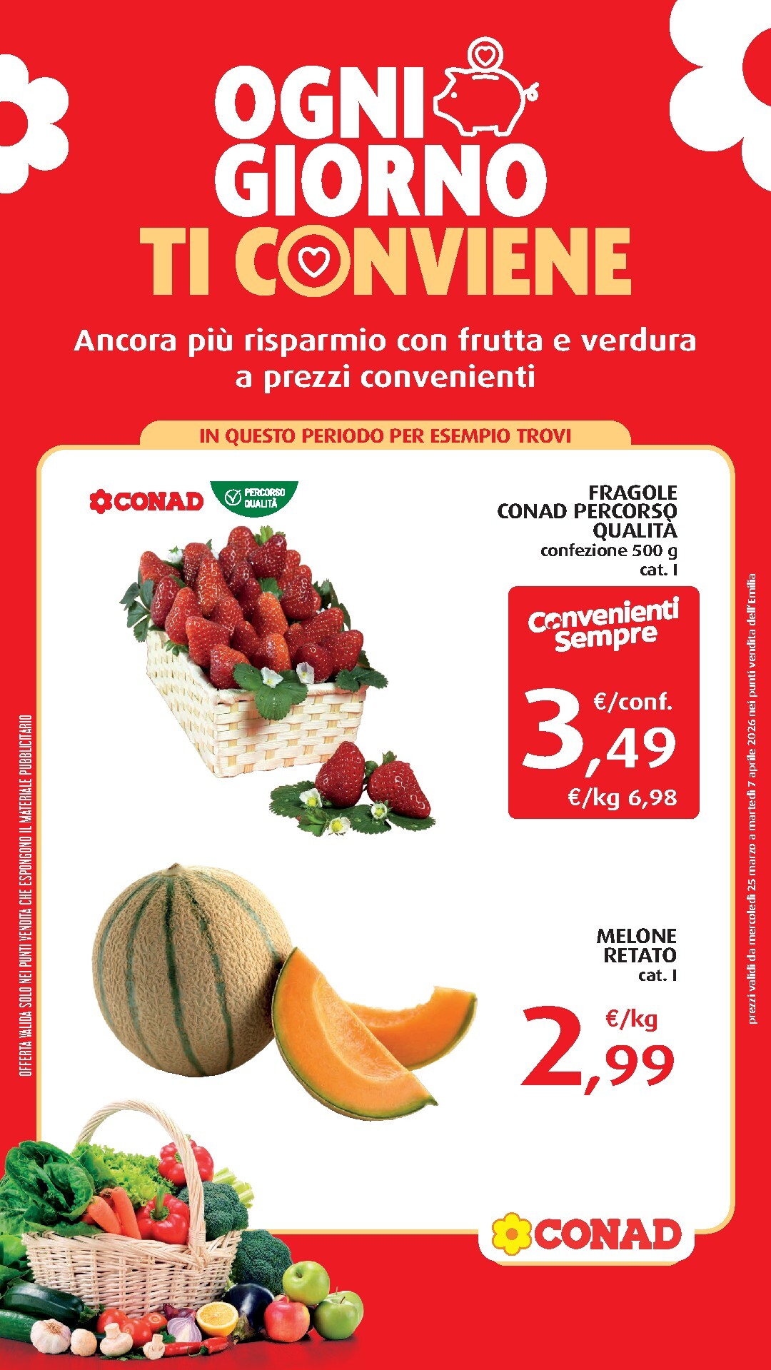 Volantino Conad - Convenienti Sempre valido dal 25/03/2026 al 07/04/2026