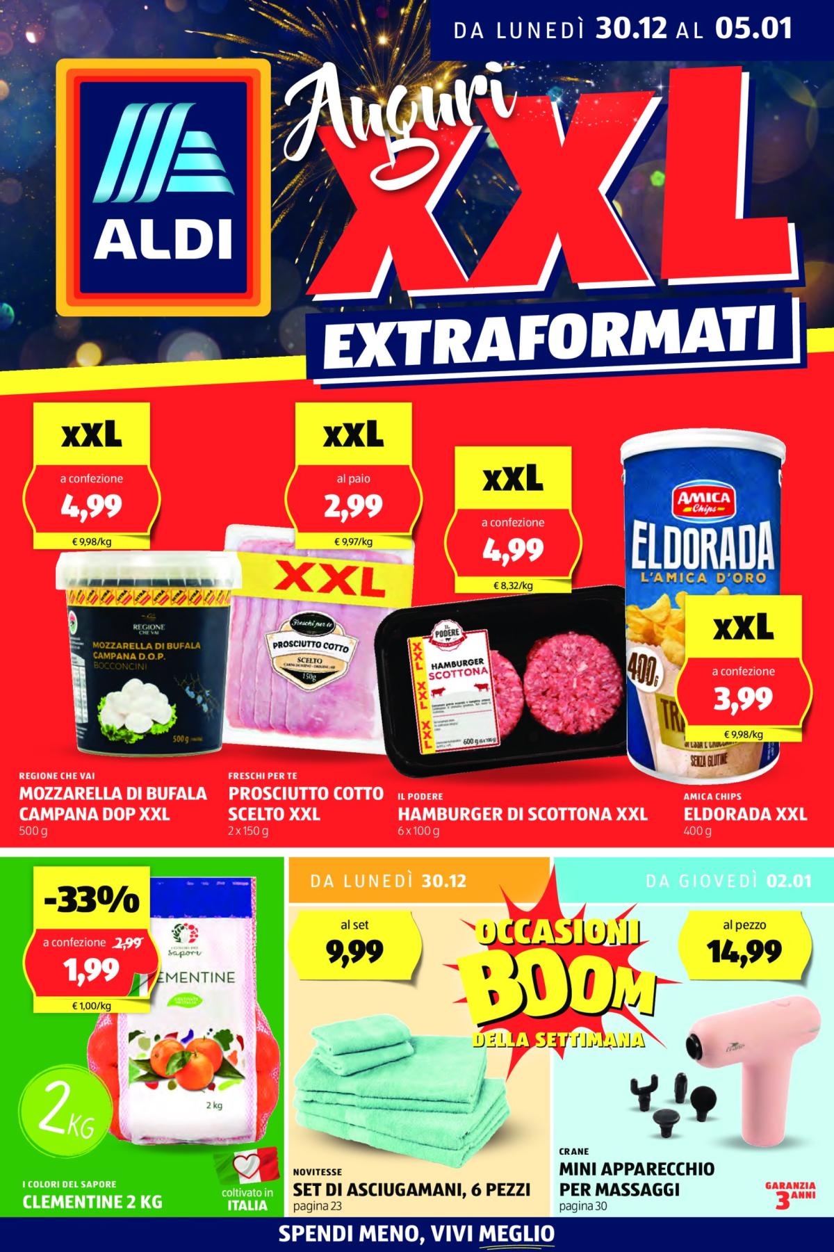 Volantino ALDI valido dal 30/12 al 05/01