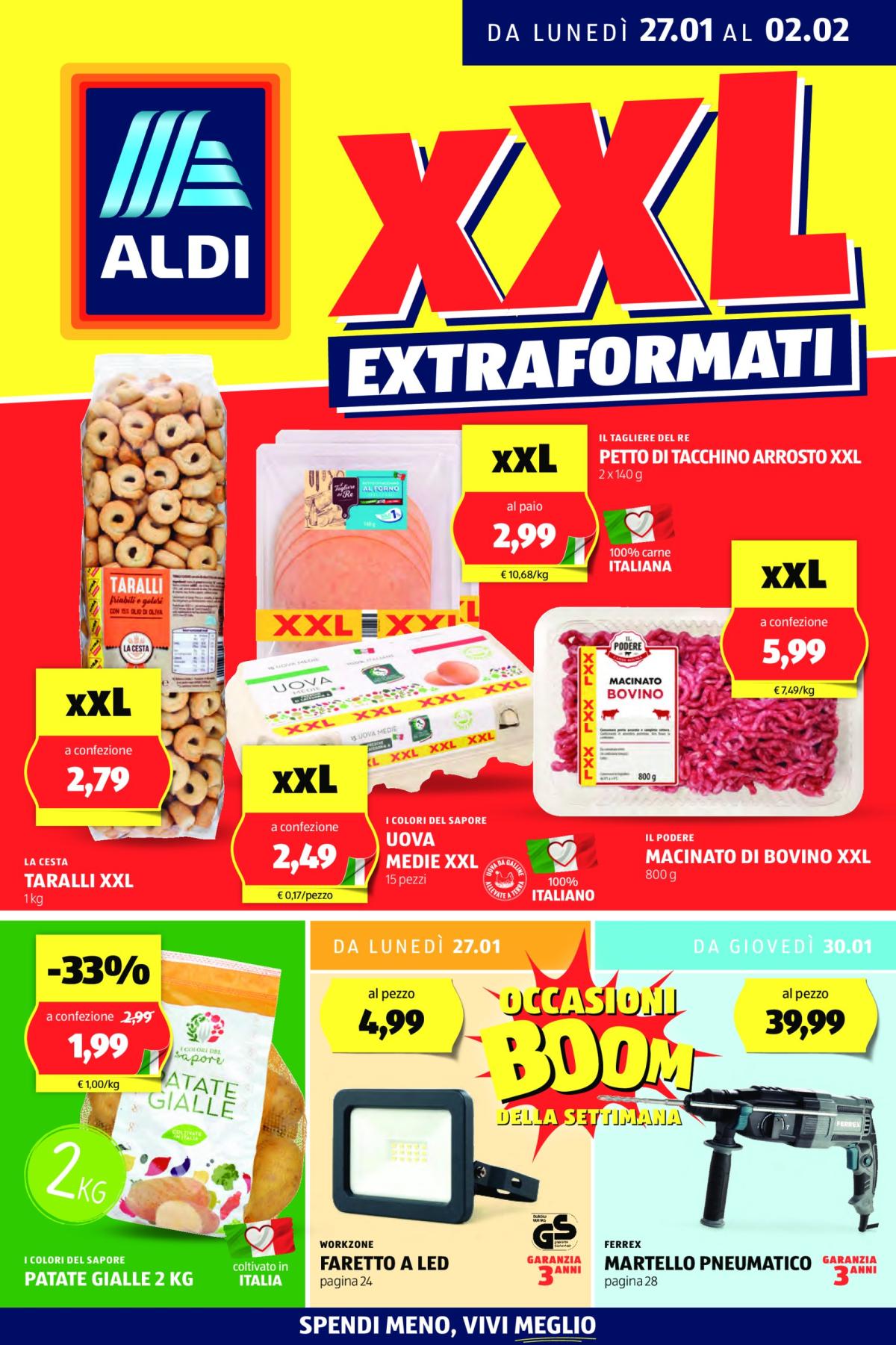 Volantino ALDI valido dal 27/01 al 02/02