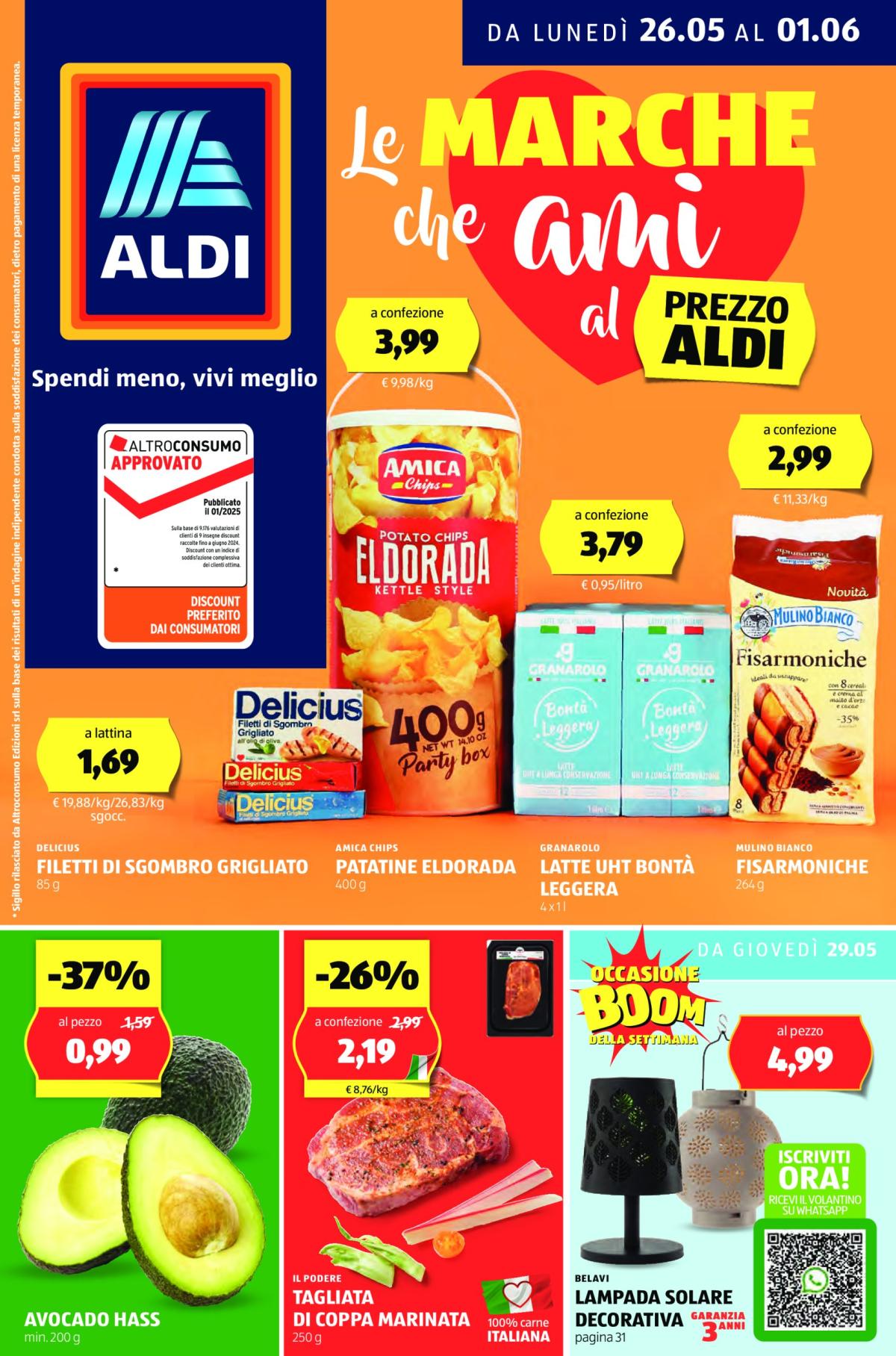 Volantino ALDI valido dal 26/05 al 01/06