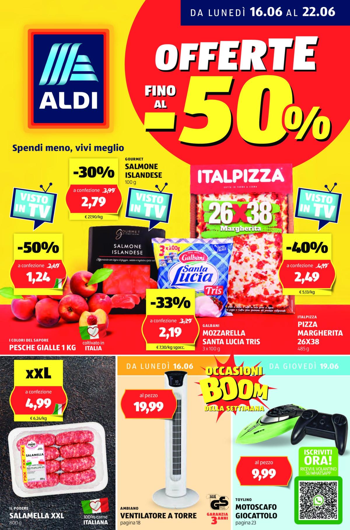 Volantino ALDI valido dal 16/06 al 22/06
