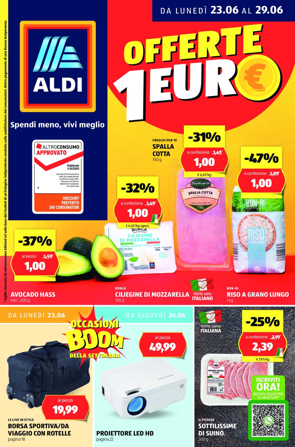 Volantino ALDI valido dal 23/06 al 29/06