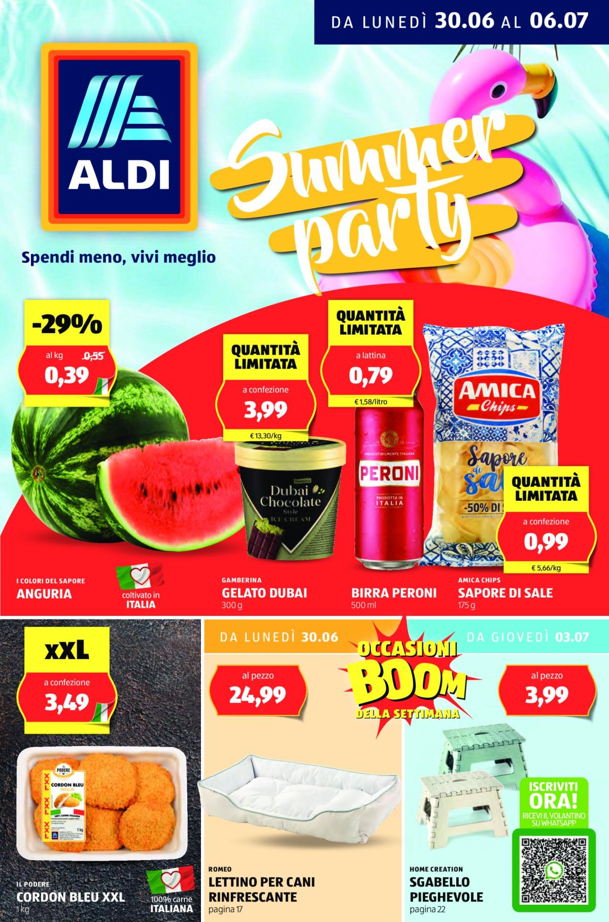Volantino ALDI valido dal 30/06 al 06/07
