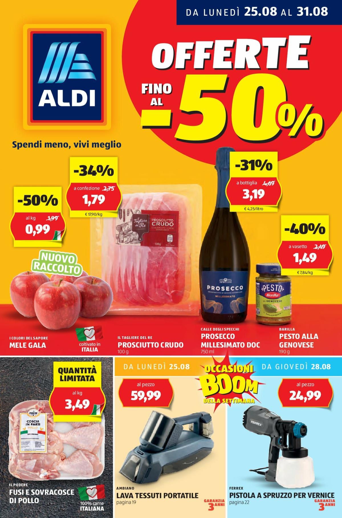 Volantino ALDI valido dal 25/08 al 31/08
