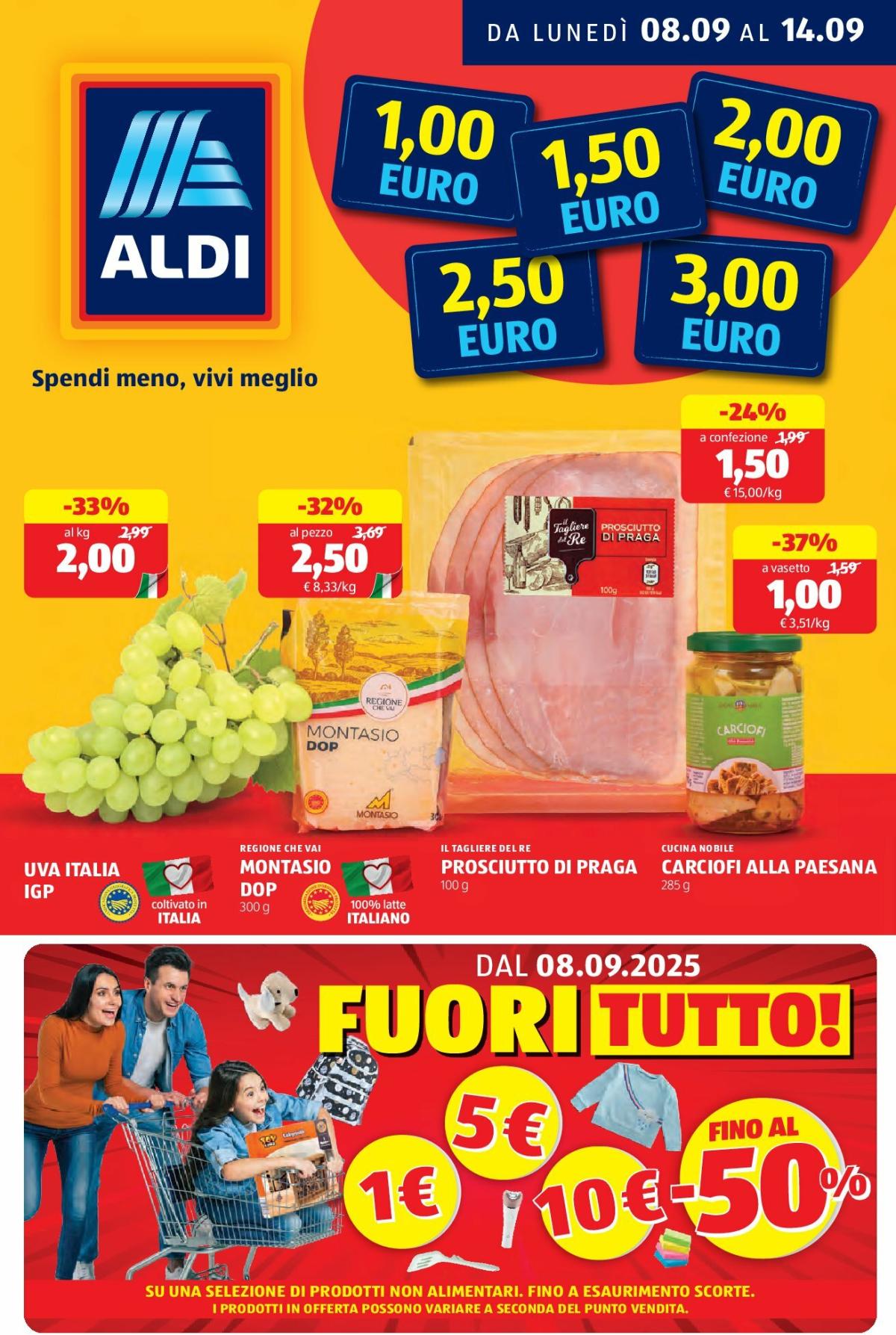 Volantino ALDI valido dal 08/09 al 14/09