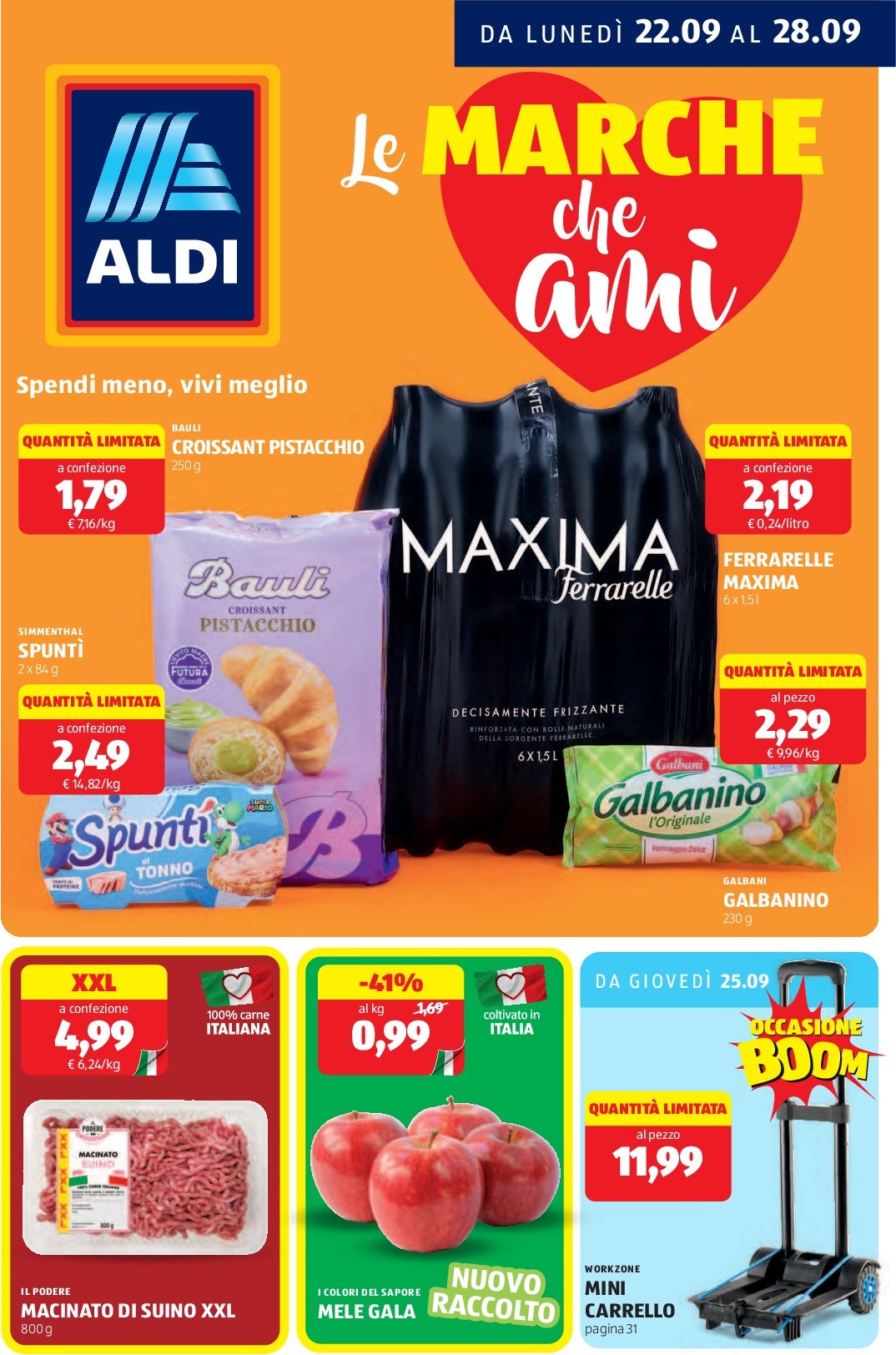 Volantino ALDI valido dal 22/09 al 28/09