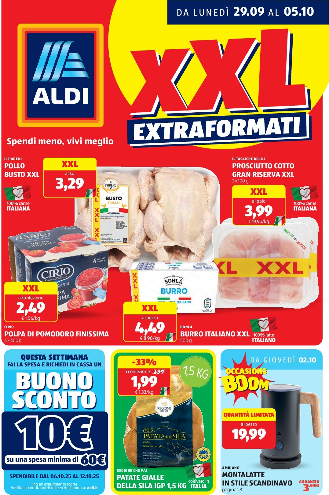 Volantino ALDI valido dal 29/09 al 05/10