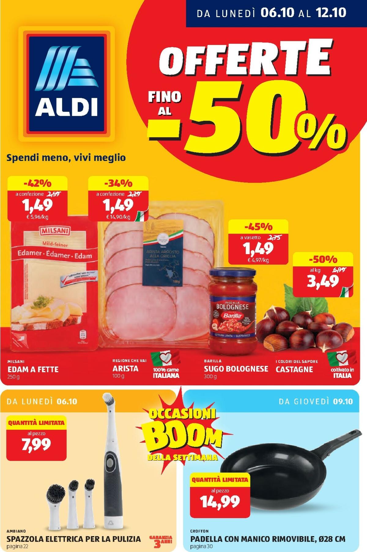 Volantino ALDI valido dal 06/10 al 12/10