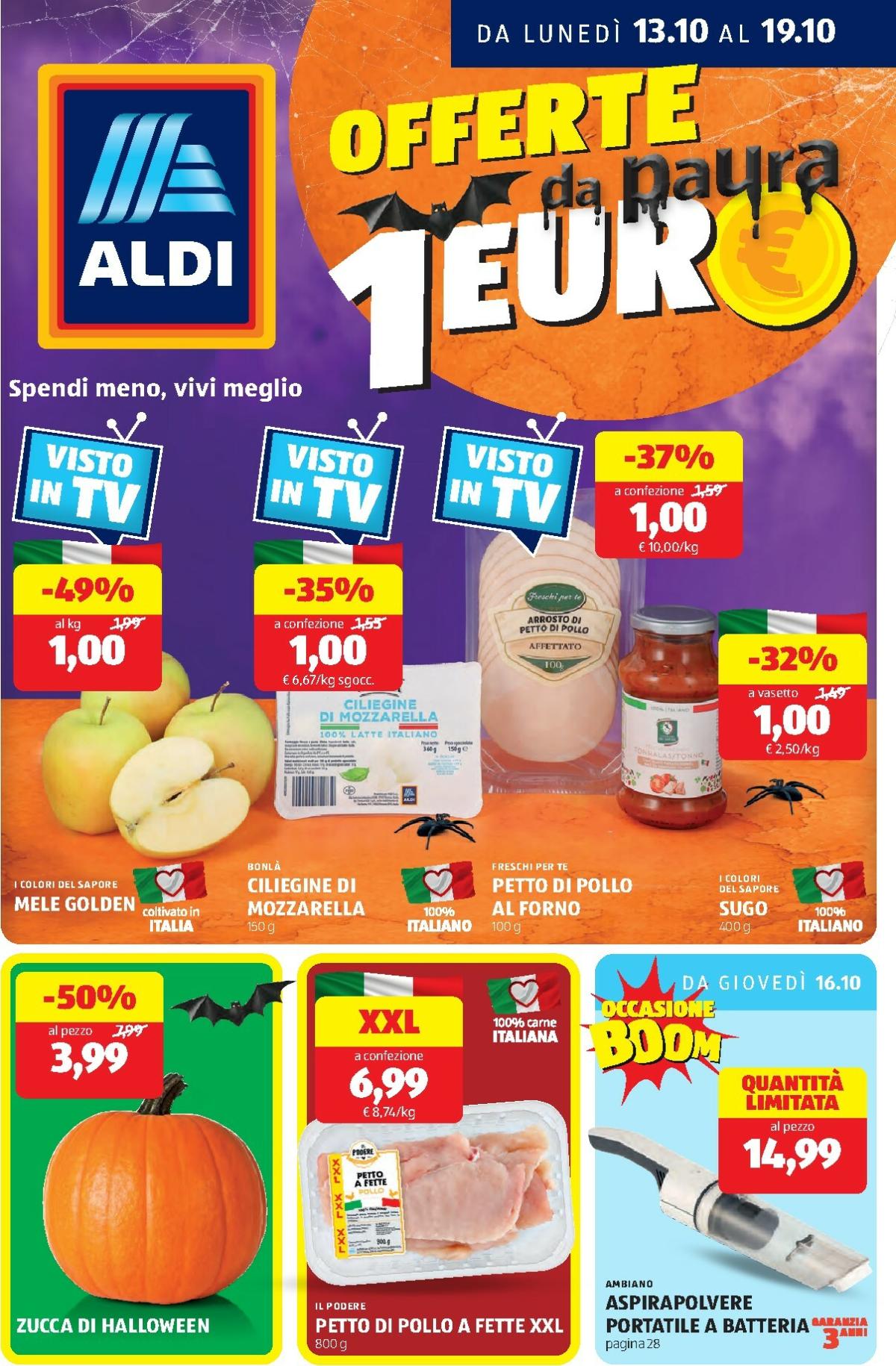 Volantino ALDI valido dal 13/10 al 19/10