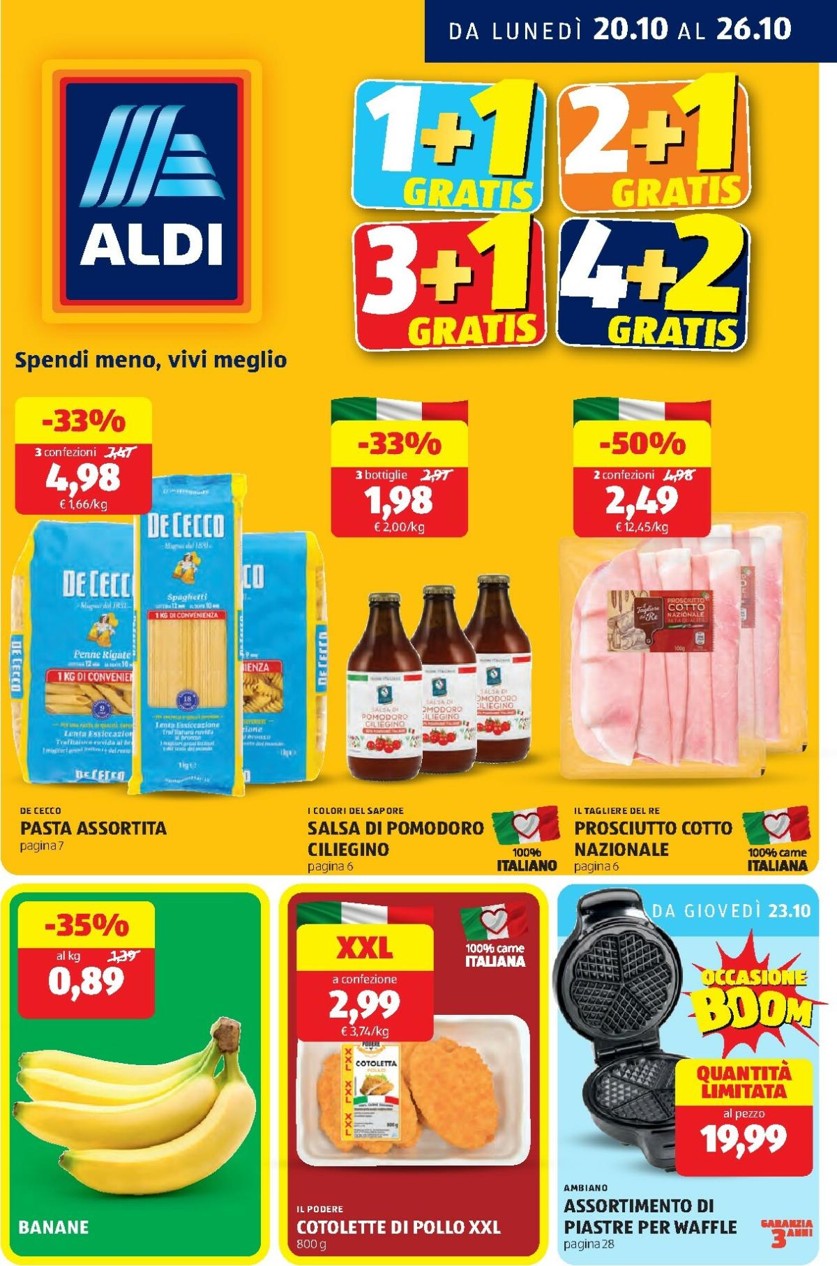 Volantino ALDI valido dal 20/10 al 26/10
