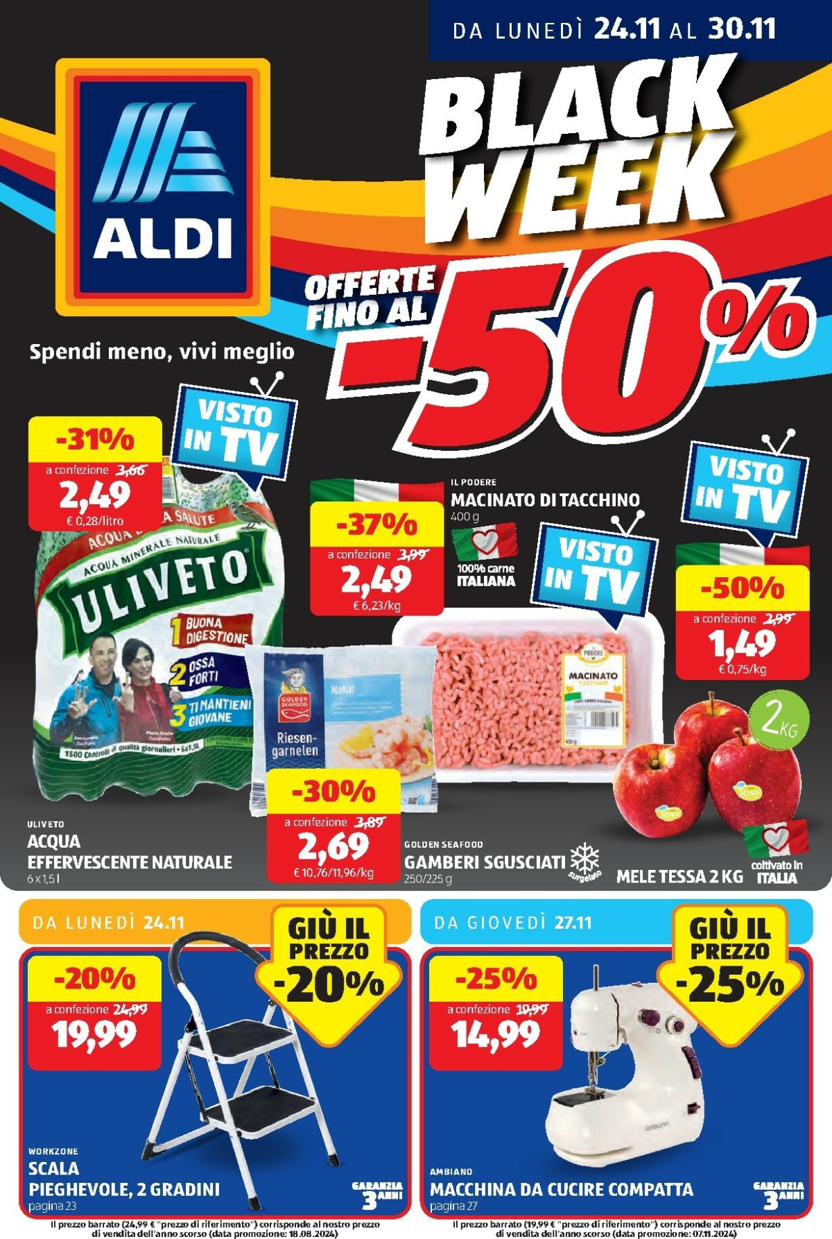 Volantino ALDI valido dal 24/11 al 30/11