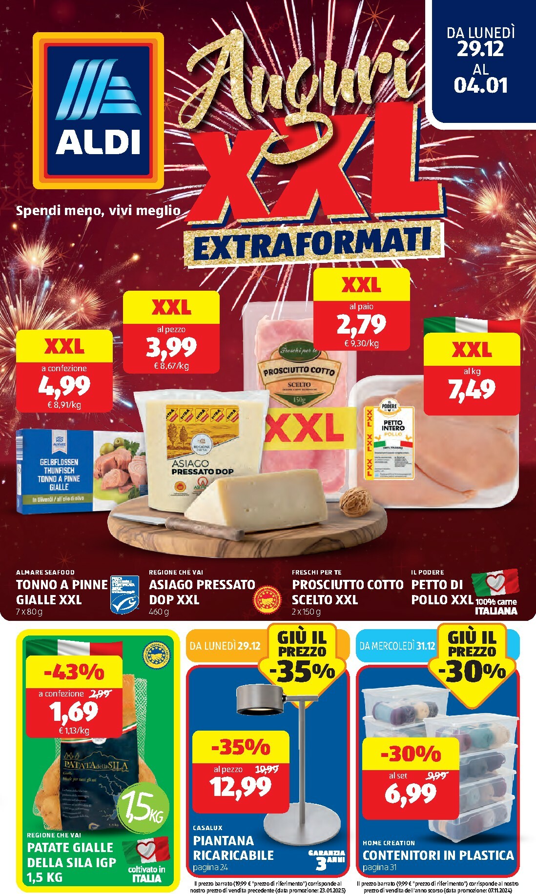 Volantino ALDI valido dal 29/12 al 04/01