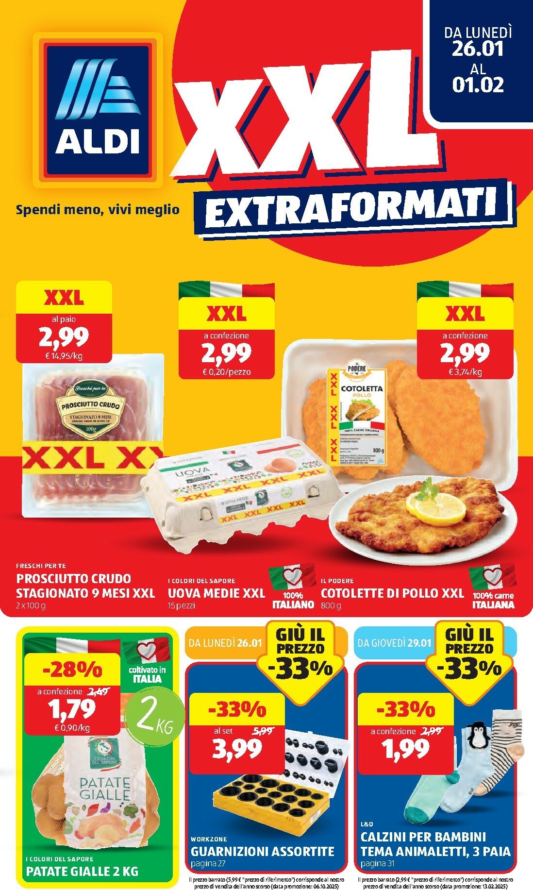 Volantino ALDI valido dal 26/01 al 01/02