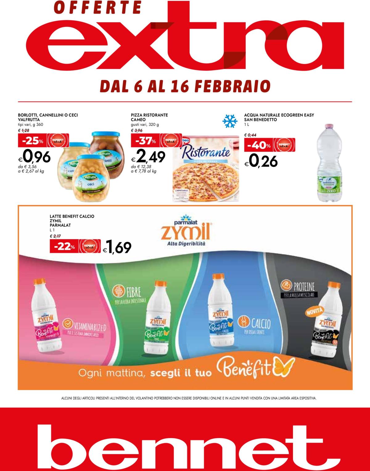 Volantino Bennet - Offerte extra valido dal 06/02 al 16/02