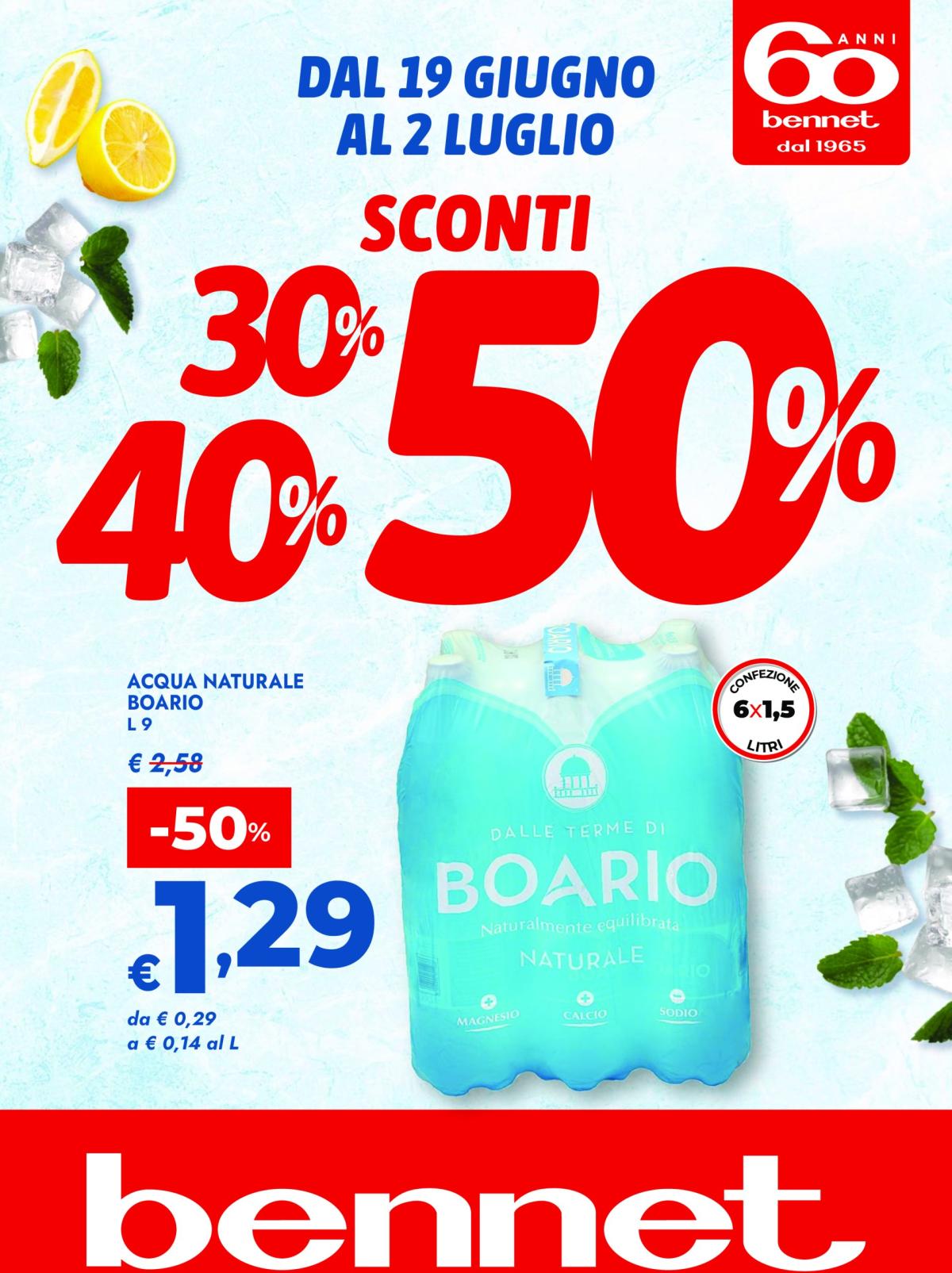 Volantino Bennet valido dal 19/06 al 02/07