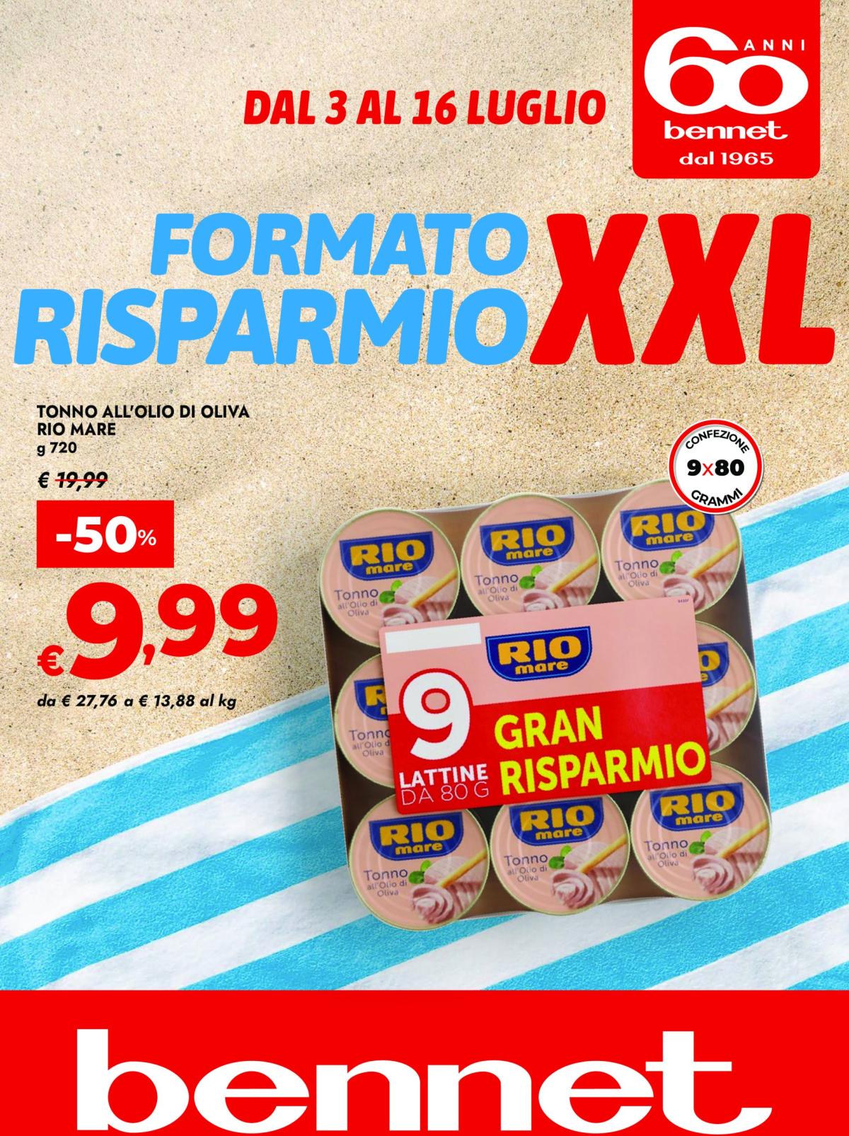 Volantino Bennet - XXL valido dal 03/07 al 16/07