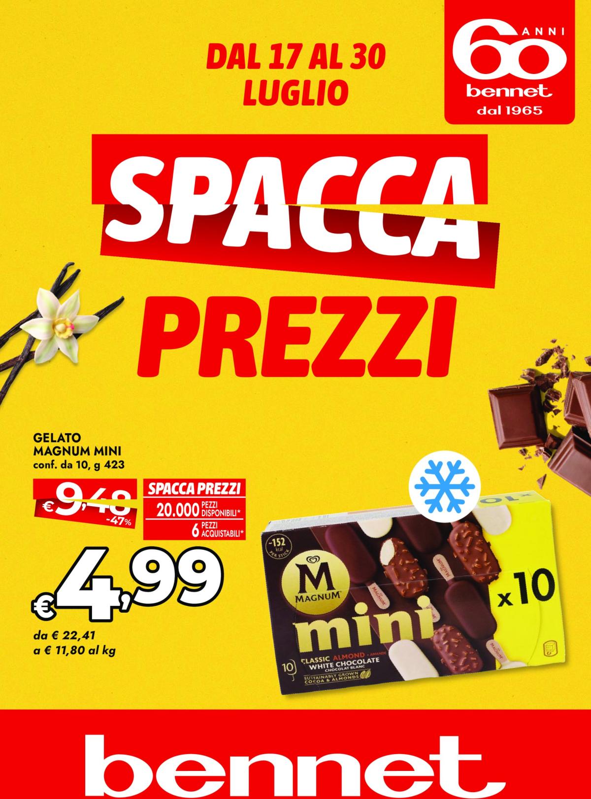 Volantino Bennet - Tutto + Dispensa valido dal 17/07 al 30/07