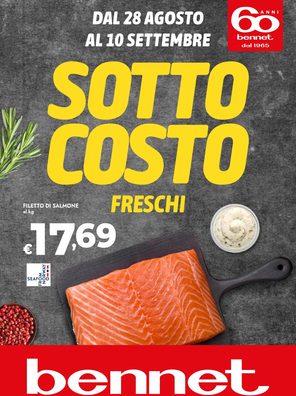 Volantino Bennet valido dal 28/08 al 10/09