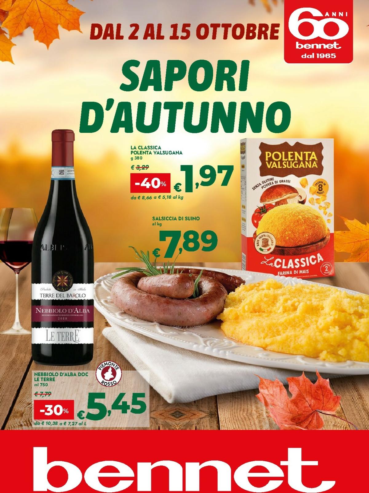 Volantino Bennet valido dal 02/10 al 15/10
