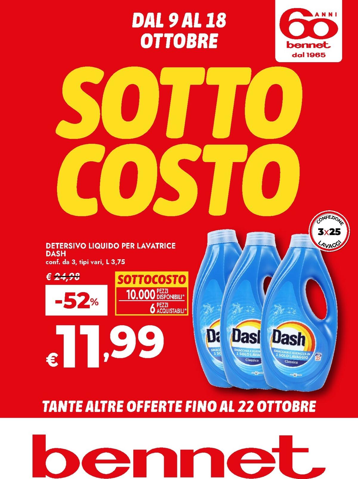 Volantino Bennet - Sottocosto valido dal 09/10 al 18/10