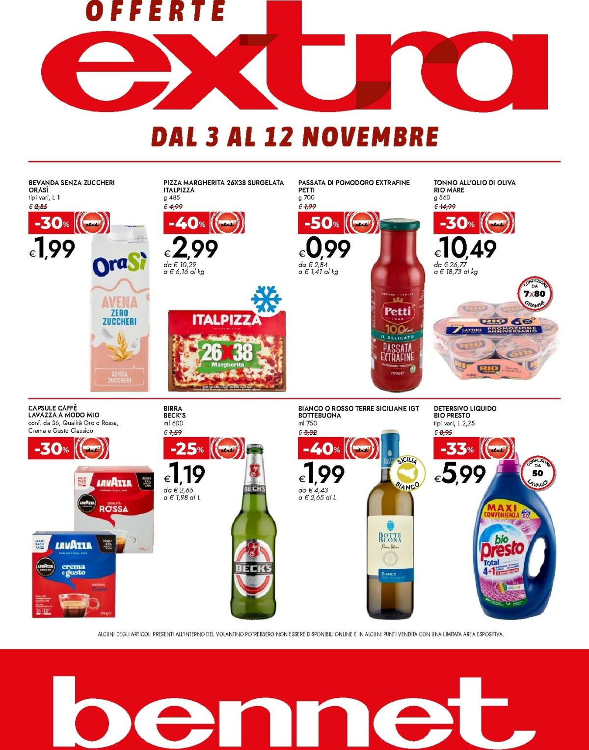 Volantino Bennet - Offerte Extra valido dal 03/11 al 12/11