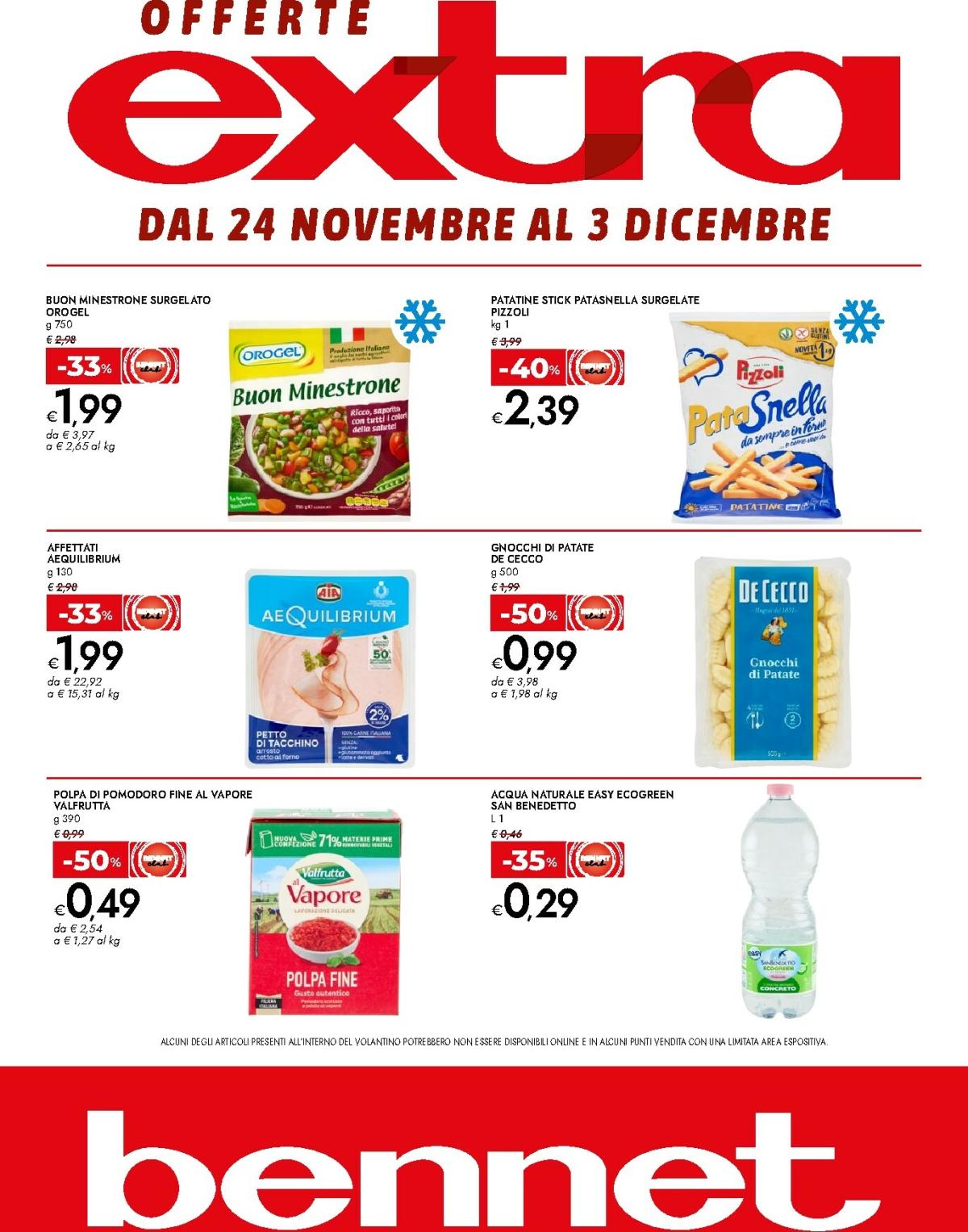 Volantino Bennet - Offerte Extra valido dal 24/11 al 03/12