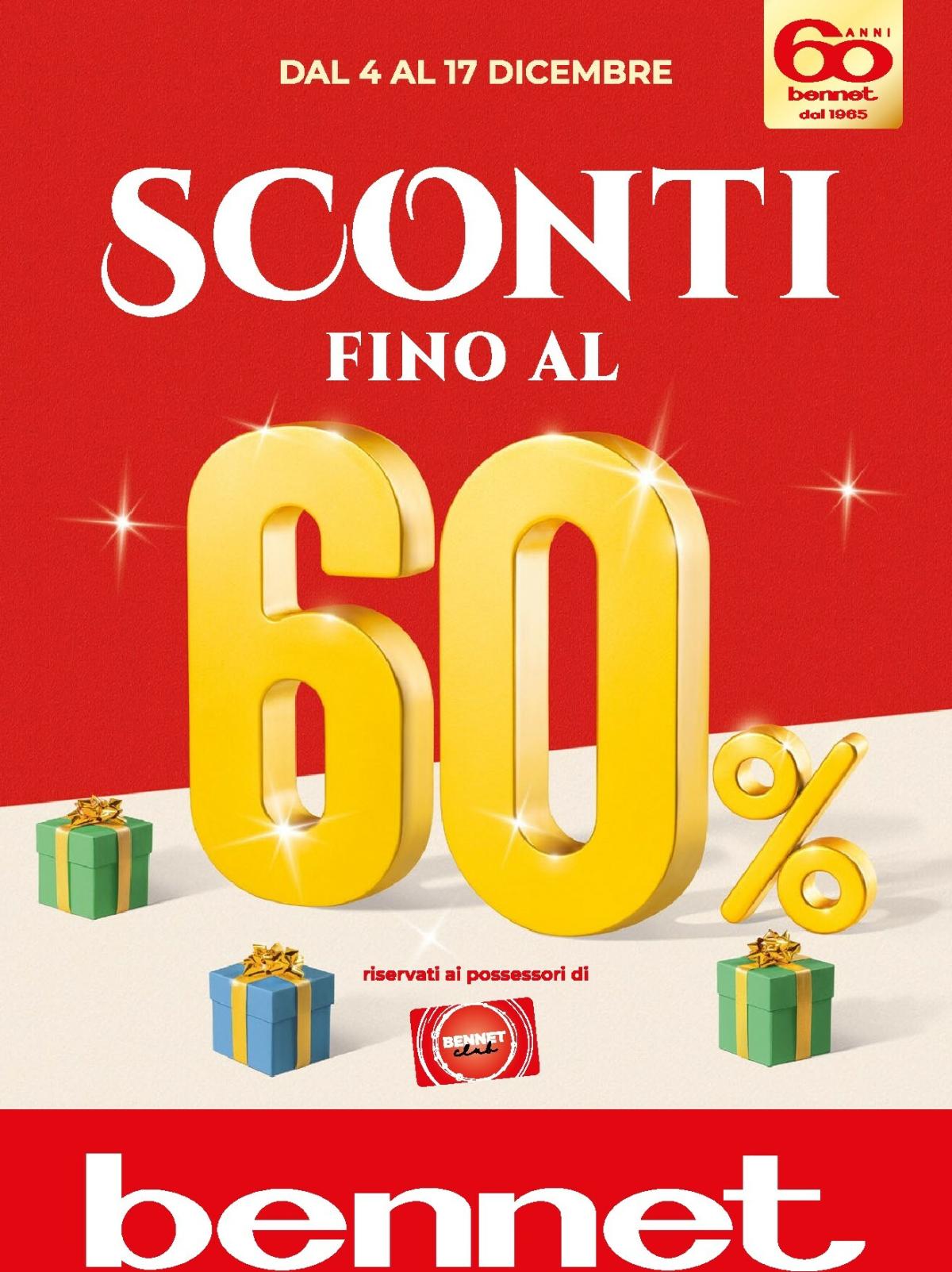Volantino Bennet valido dal 04/12 al 14/12