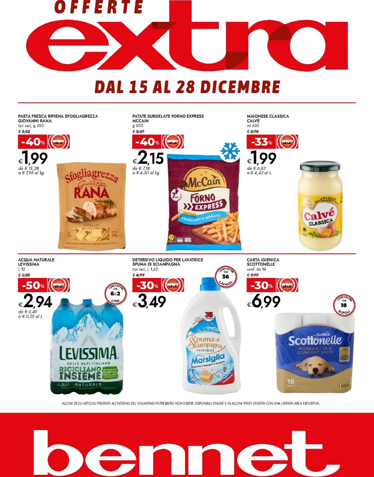 Volantino Bennet - Offerte Extra valido dal 15/12 al 28/12