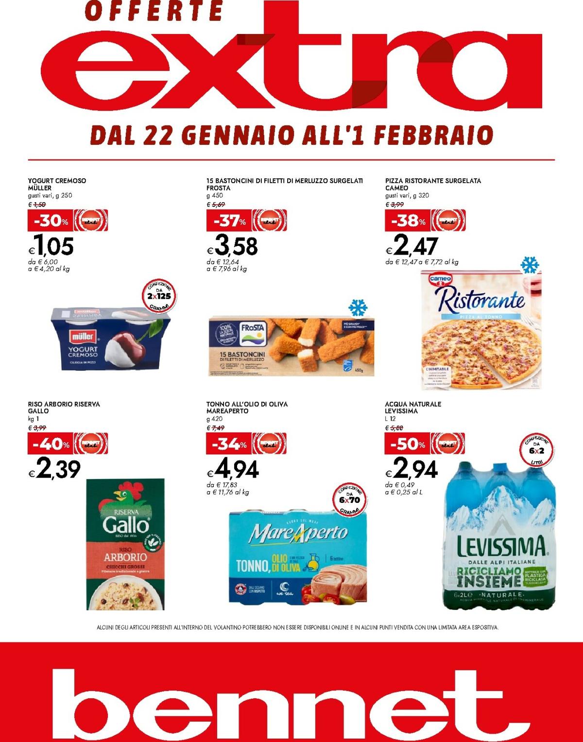 Volantino Bennet - Offerte extra valido dal 22/01 al 01/02
