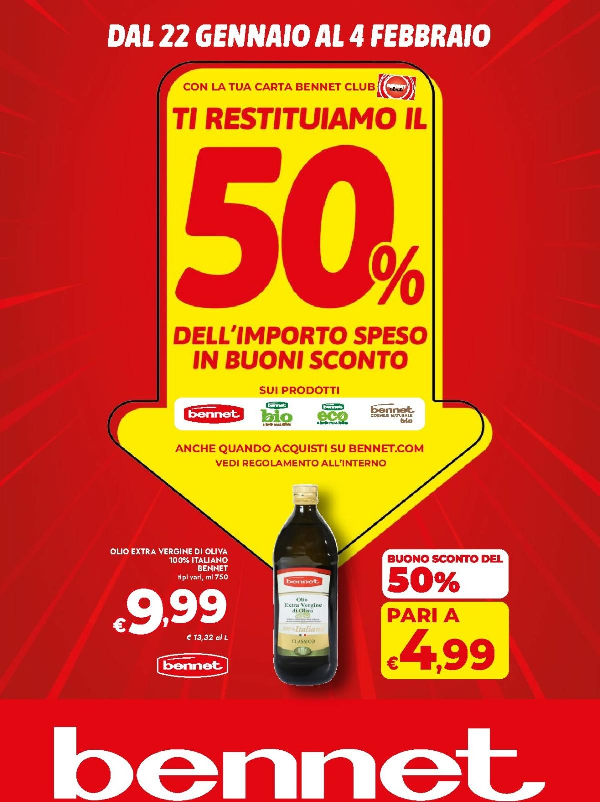 Volantino Bennet valido dal 22/01 al 04/02