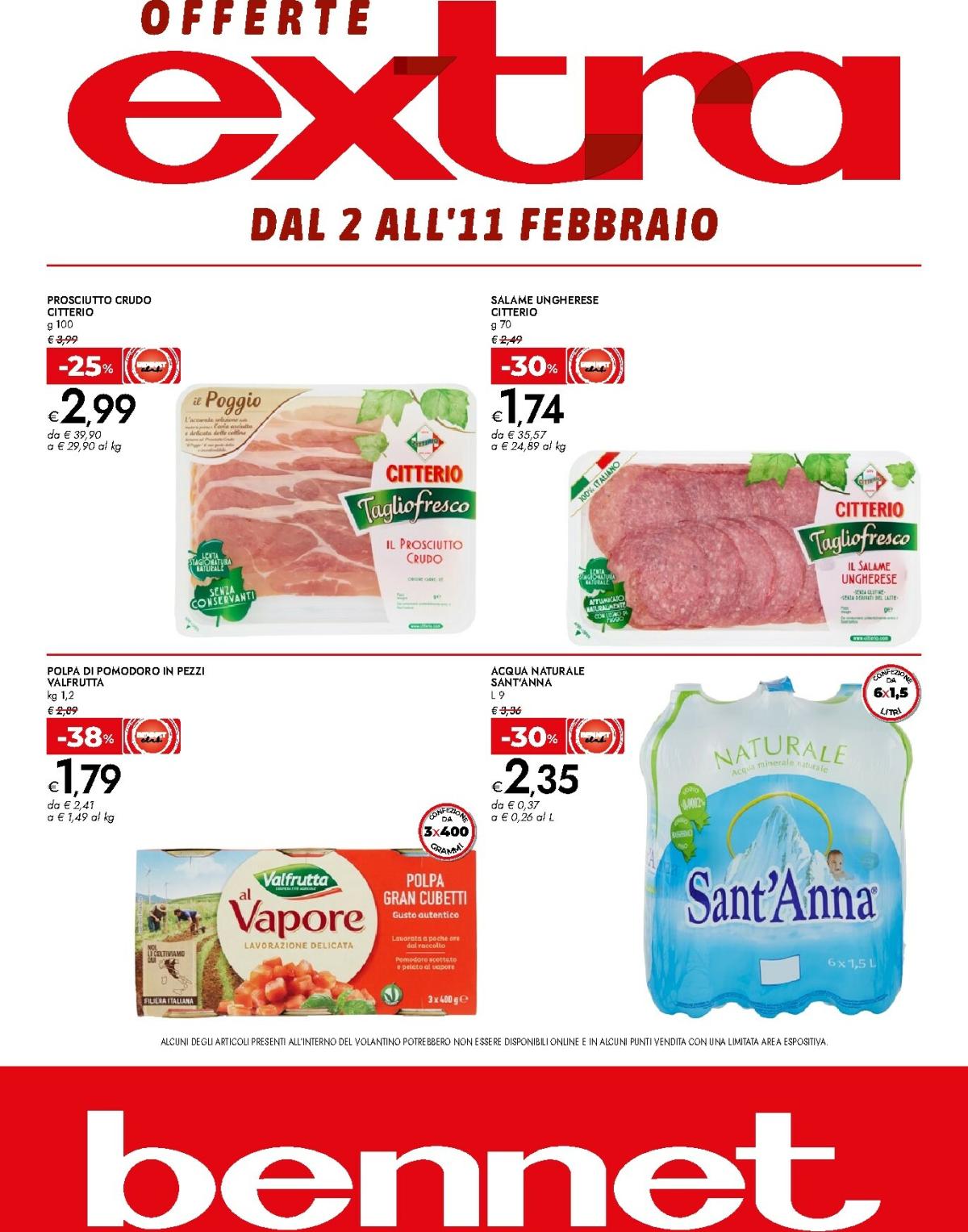 Volantino Bennet - Offerte Extra valido dal 02/02/2026 al 11/02/2026