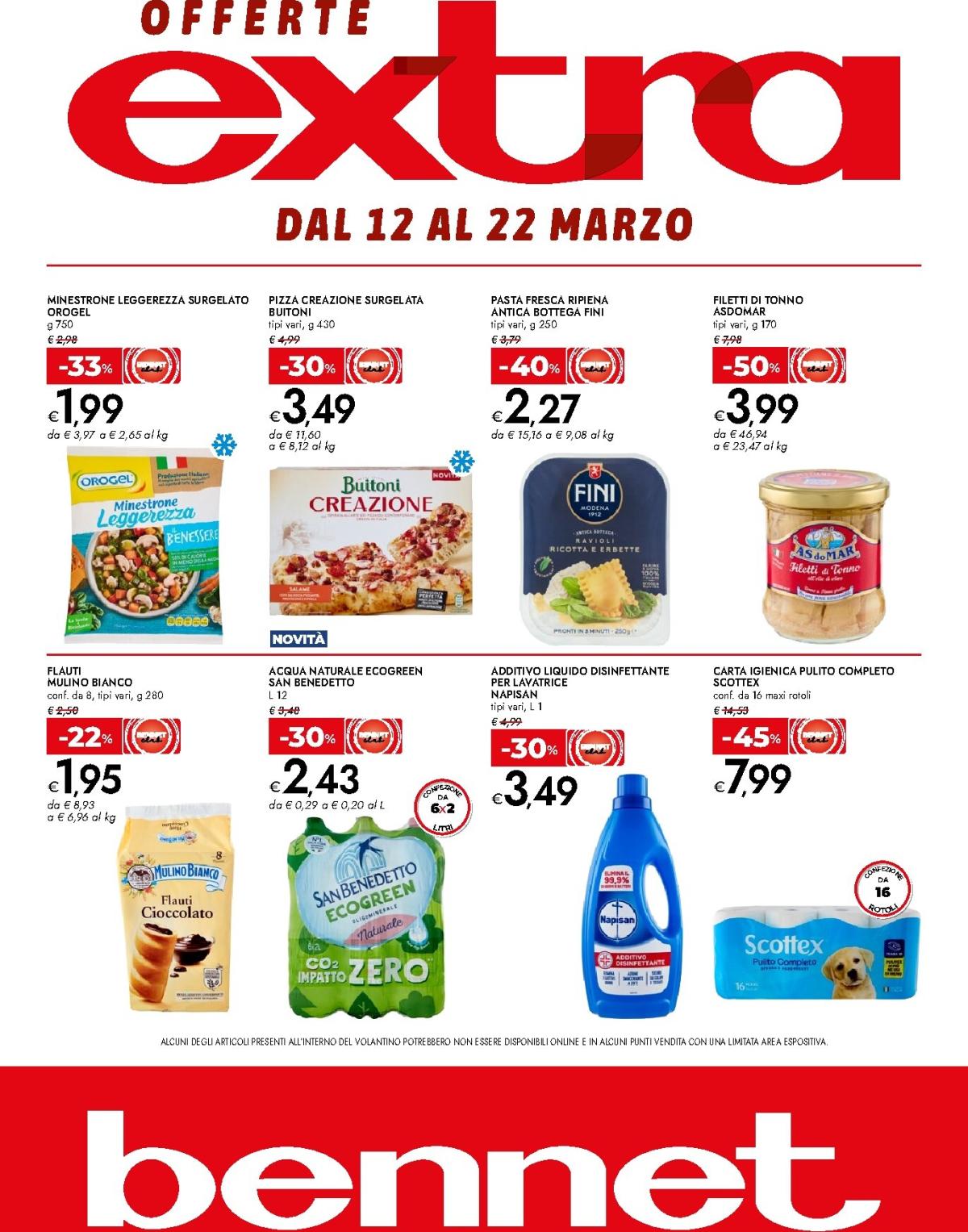 Volantino Bennet - Offerte extra valido dal 12/03/2026 al 22/03/2026